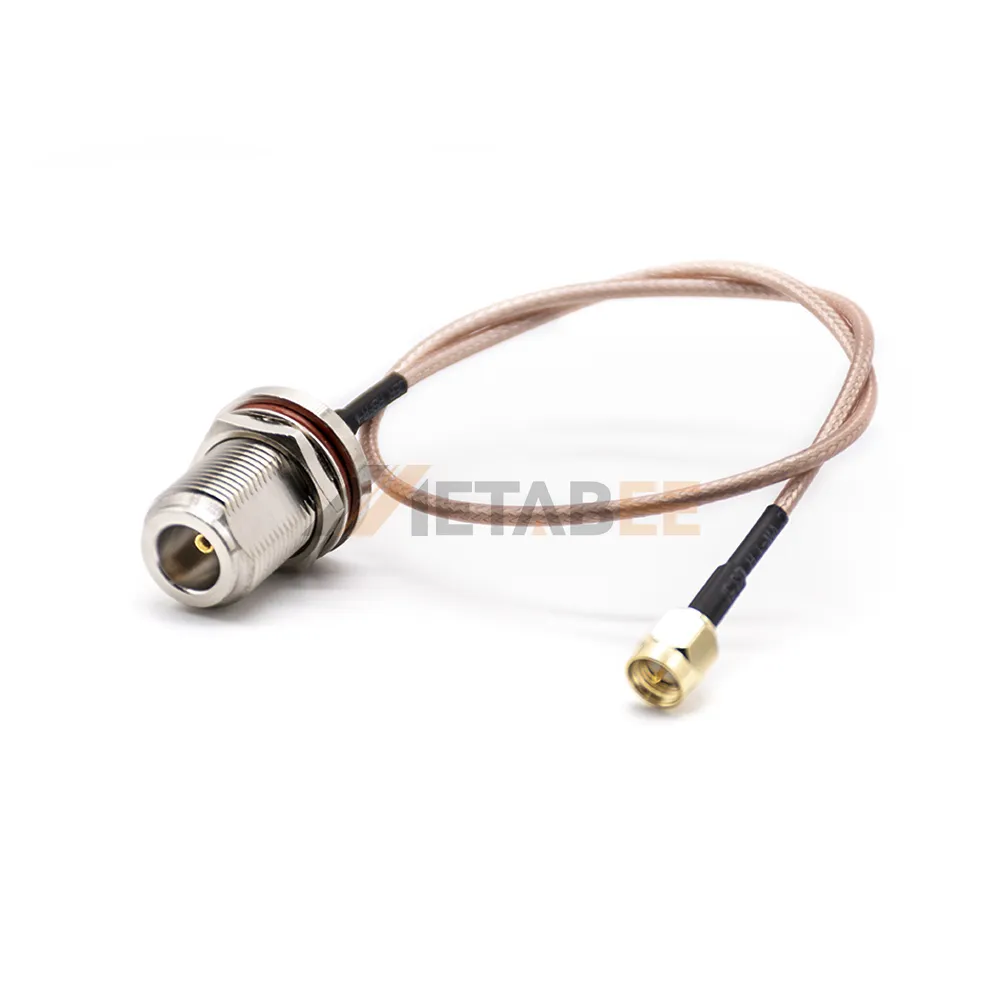 RG178 Cable N Female Jack to SMA Male Plug Straight RF Coaxial Assembly for RF Systems