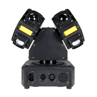 Projecteur LED double tête à effet Gecko, contrôle DMX512 RGBW Jisheng IP20 7000K avec variateur pour DJ, discothèque, mariage, fête, scène