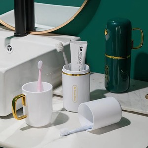 Portable Business Trips Mouthwash Cup Set Bathroom Storage Cups Travel Toothbrush Box <b>Toothpaste</b> Storage Travel Water Cup - Product Image 2