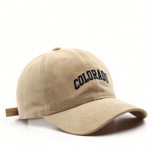 Casquette de baseball unisexe personnalisée avec logo brodé, style sportif, 6 panneaux, toutes saisons, modèle Colorado Dad Hat - Product Image 2