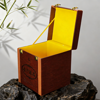 Boîte d'emballage personnalisée Boîte cadeau en cuir à couvercle rabattable avec poignée Boîte d'emballage à pression avec logo