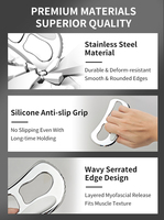 Outil de massage ergonomique antidérapant pour fascia, grattoir IASTM pour la relaxation musculaire, soulagement des douleurs au cou, au dos et aux jambes, outil de massage pour thérapeute