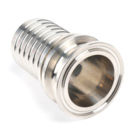 Adaptateur de raccord sanitaire Tri-Clamp en acier inoxydable SS304 SS316L, 1/4"-8", à sertir, pour l'industrie agroalimentaire, la laiterie et la brasserie