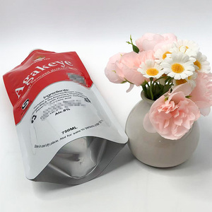 ถุงยืนขึ้นสำหรับเครื่องดื่มเครื่องดื่มและของเหลวดีไซน์แบบรั่วปราศจาก BPA การพิมพ์สี750มล. พร้อมหัวฉีดบรรจุภัณฑ์แบบหัวฉีด - Product Image 4