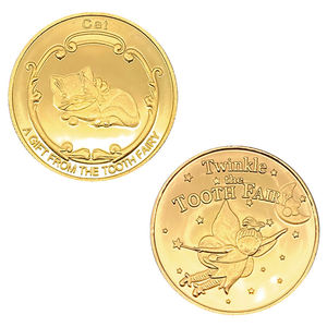 Moneta Commemorativa Placcata Oro Personalizzata per la Caduta dei Denti dei Bambini, Venduta Direttamente dalla Fabbrica - Product Image 5