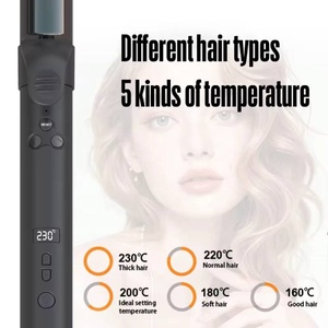 <span class=keywords><strong>Fer</strong></span> à friser rotatif à chauffage rapide revêtement en céramique baguette à friser LCD bigoudi électrique automatique - Product Image 4