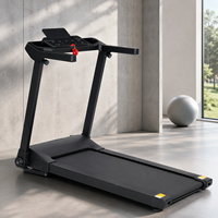 Caminadora K-FIT GSTF-4510 con Inclinación Automática de 12 Niveles, Pantalla LED de 5 Dígitos, 14 km/h, Motor de 2.5 HP, 12 Programas, Sensor de Pulso, para Ejercicio en Casa