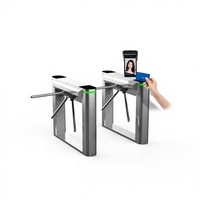Torniquete Trípode Todo en Uno ZENIDEA 2704 con Reconocimiento Facial, RFID, Huella Dactilar y Código QR, Protección IP55, Acero Inoxidable, Envío en 7-15 Días, MOQ 1