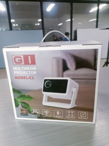 HTP LED <b>Mini</b> Projector Full HD Android 1080P Built-in <b>Speakers</b> Portable Outdoor Use LCD Video C1 Formovie Android Projec - Product Image 4