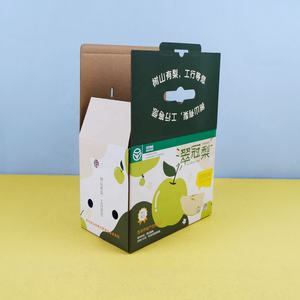 Caja de impresión personalizada piña fresca pera cartón colorido corrugado verduras y frutas cajas de cartón para la venta - Product Image 3