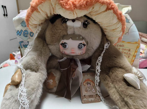 Authentieke Nommi 400% Mushroom Hat Dieren Thema Blind Box Pluche Pop Mode Tas Aanhangsel Verjaardag Cado - Product Image 3