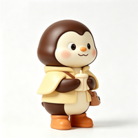 Figurine d'art personnalisée Pingouin en PVC et ABS, Statue de personnage de dessin animé, Fabrication OEM en Chine, Figurine personnalisée pour la vente en gros de produits de marque