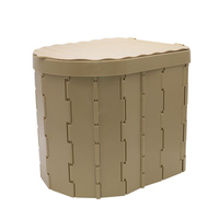 Logo gravé sur mesure Portable Camp pliable Camping voyage toilette extérieure Portable toilette Camping