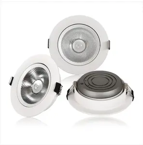 Soffitto <span class=keywords><strong>da</strong></span> incasso luce <span class=keywords><strong>Spot</strong></span> Hotel Home Shop di alta qualità rotondo 75mm 55mm lavapavimenti regolabili Cob <span class=keywords><strong>faretti</strong></span> decorativi a Led - Product Image 1