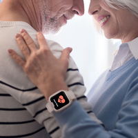 Montre connectée 4G EV06 pour personnes âgées, étanche, avec moniteur de fréquence cardiaque, moniteur de SpO2, bouton SOS, rappel de médicaments et fonction de rappel de sédentarité