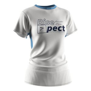 Camiseta Deportiva Blanca para Mujer, de Secado Rápido, Elástica, con Diseño de Malla Ventilada en las Axilas - Product Image 5