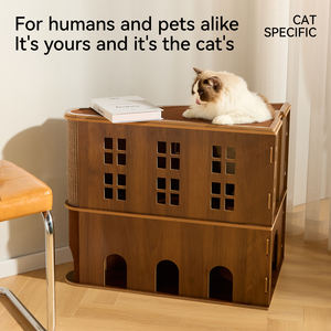 Il doppio strato può afferrare può dormire può giocare a cuscinetto spesso struttura rampicante casa per animali domestici - Product Image 5