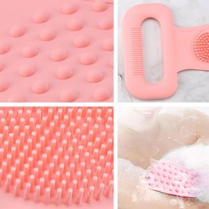 Gant <span class=keywords><strong>de</strong></span> <span class=keywords><strong>toilette</strong></span> en gel <span class=keywords><strong>de</strong></span> silice Gant <span class=keywords><strong>de</strong></span> <span class=keywords><strong>toilette</strong></span> pour le dos Serviette <span class=keywords><strong>de</strong></span> bain Exfolier et masser la peau - Product Image 5