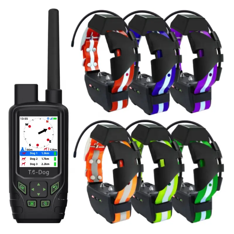 New Generation Hybrid VHF/4G GPS IPX7 Waterproof Hunting Dog Best Tracking Collar With Real Time Multidogs Tracking -Training