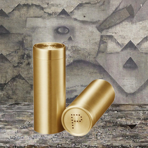 Modern Kitchen Dining Essentials Golden Seasoning <b>Jar</b> Metal Pepper Salt Shakers for Farmhouse Dining Table Herb <b>Spice</b> Tools - Product Image 2