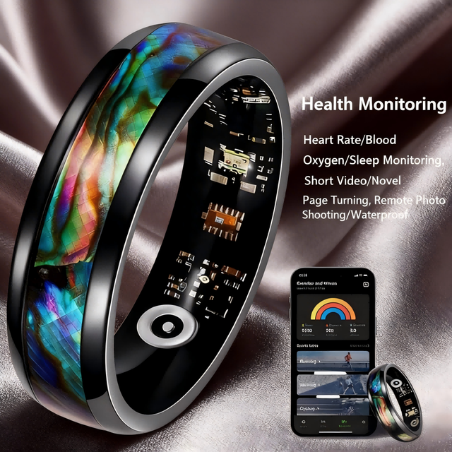 C&H Multifunctional Health Smart Ring |  Fitness Tracker Wearable Electronic Device
