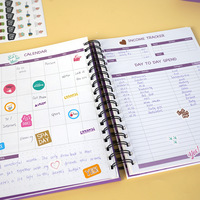 Journal à spirale avec logo d'entreprise, planificateur de budget quotidien à spirale, carnets reliés rigide