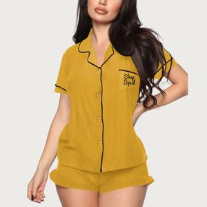 Pigiama in Bambù Personalizzato Basic Regular, Pigiama in <span class=keywords><strong>Raso</strong></span> Ricamato <span class=keywords><strong>da</strong></span> Donna, <span class=keywords><strong>Camicia</strong></span> <span class=keywords><strong>da</strong></span> <span class=keywords><strong>Notte</strong></span> di Lusso in <span class=keywords><strong>Raso</strong></span>, Completi <span class=keywords><strong>da</strong></span> <span class=keywords><strong>Notte</strong></span> <span class=keywords><strong>da</strong></span> Donna - Product Image 4