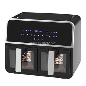 Aifa đa chức năng dung tích lớn 6.5L Nồi chiên không khí lò dầu miễn phí điện sâu kỹ thuật số Nồi chiên không khí hai giỏ 8 9 lít - Product Image 2