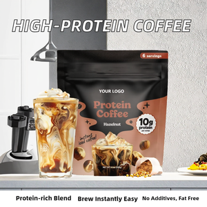 Wholesale High-<b>Protein</b> Instant <b>Coffee</b> Powder-Nut Sweet Trans-Fat Free Top Grade Bag-OEM/ODM Private Label Adult Supplements - Product Image 2