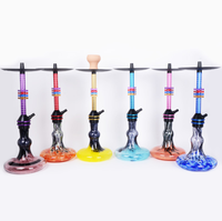 Chicha à tube unique en plastique haut de gamme et coloré, best-seller
