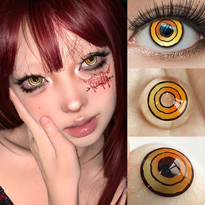 Lentes de <span class=keywords><strong>Contacto</strong></span> de Color Haipurecon para Halloween, Alta Calidad, Suaves, Efecto Ojos Grandes, Tres Tonos, 14.5mm, Material HEMA, 40% de Contenido de Agua - Product Image 2