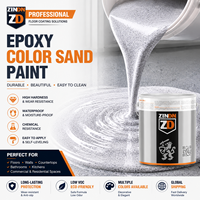 Revêtements de sol en époxy auto-nivelant avec flocons de sable coloré, peinture de qualité supérieure pour une protection optimale des sols des entrepôts et des usines