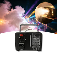 Machine à fumée professionnelle MINGLANG Mini avec lumières LED multicolores, télécommande électrique, 500W, double tension, garantie 1 an, portée 3-5m