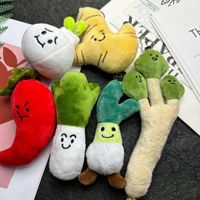 Pendentif en peluche végétale, poupée poivrée, aubergine, brocoli, porte-clés animal en peluche, design personnalisé et créatif