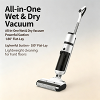 Aspirateur intelligent sans fil tout-en-un avec filtre HEPA, pour le lavage des sols, aspirateur à main humide/sec pour hôtel, maison, extérieur
