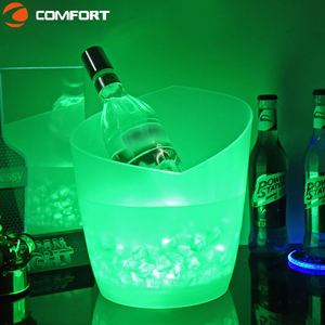 Tùy chỉnh nhựa trong suốt Băng xô rượu sâm banh Led <span class=keywords><strong>Ice</strong></span> Bucket Cooler bia chai chủ giữ giữ uống lạnh - Product Image 2