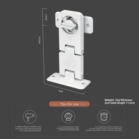 Nouvelle serrure de sécurité multifonctionnelle pour enfants, loquet de porte de tiroir, verrou de sécurité pour bébé sans perçage