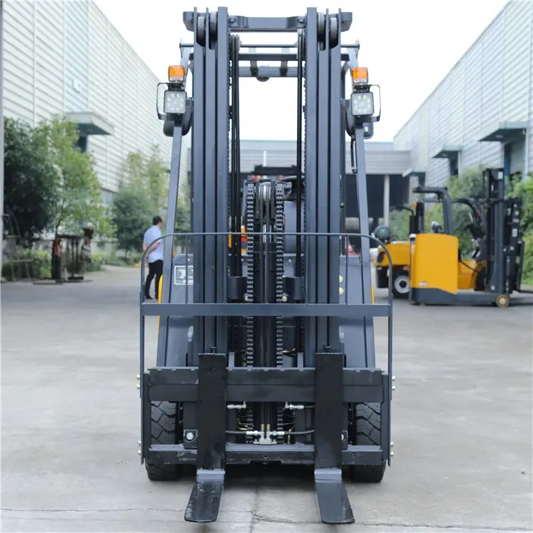 3-Wheel 1.6 Ton UN Battery Forklift with Rechargeable Lithium ion or Sealed Lead-Acid Electric Truck for Indoor Use