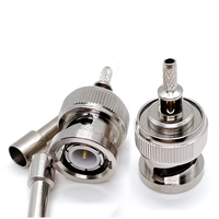 Connecteur BNC tout cuivre Pin interne avec fenêtre BNC-J-1.5 connecteur coaxial RF