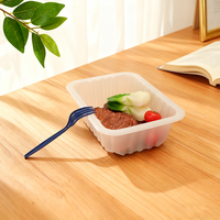Barquettes rectangulaires personnalisées en plastique PP recyclable de marque TIANCHOU, épaisseur 0,3 mm, pour viande de bœuf, agneau, poulet, saumon surgelés, adaptées au congélateur et au micro-ondes