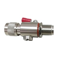 Dispositivo descargador de sobretensiones coaxial tipo N macho N hembra de 6GHz, suministro a granel, protección contra rayos y protección de mamparo de puesta a tierra