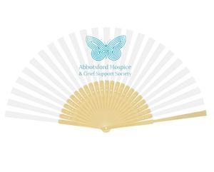 Factory Direct Hot Summer Outdoor White Wedding <b>Gift</b> Custom Design Printed Bamboo Crafts Fan with Plastic Handle Hot Promotion - Product Image 6