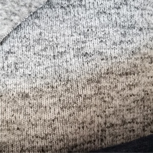 100% Polyester cation hacci chải hatchi vải cation nhuộm Polyester thô đan chải lông cừu một mặt chải vải - Product Image 3