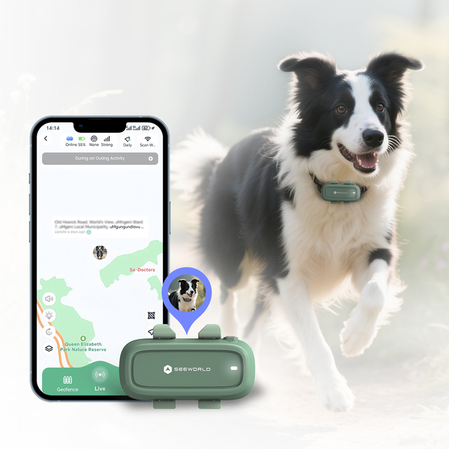 4G GPS Beidou Health Tracker for Cats Dogs with Light Voice Tracking Long Battery Life IP67 Waterproof Light Voice Tracking