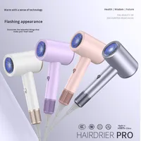 Sèche-cheveux à air froid à moteur CC à séchage rapide à lumière bleue haute puissance pour le commerce extérieur transfrontalier pour la maison, le dortoir, les étudiants
