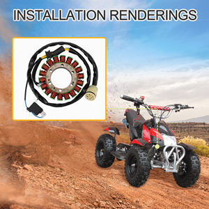 GOOFIT 18-poliger Motorrad motor Teile Generator Stators pule Comp Ersatz für <span class=keywords><strong>Honda</strong></span> TRX 400 2004-2007 - Product Image 6