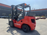 Chariot élévateur diesel manuel hydraulique Qingcha 3 tonnes 3,5 tonnes avec mât triplex 3M 4M 5M 6M à vendre