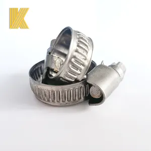 Collier de serrage rapide en acier inoxydable type allemand ss304 clips de tuyau d'entraînement à vis sans fin