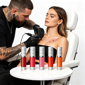 Pigment semi-permanent aux couleurs riches pour sourcils et lèvres, texture naturelle, application légère, diffusion fluide, sans transfert, formule végétale douce, multicolore. - Product Image 5