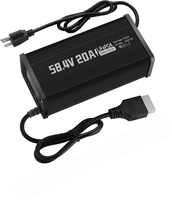 Chargeur de batterie au lithium LiFePO4 58,4 V 20 A pour batterie de chariot de golf, camping-car, système solaire hors réseau, chargeur de batterie LiFePO4 Lipo Li-ion 48 V 51,2 V
